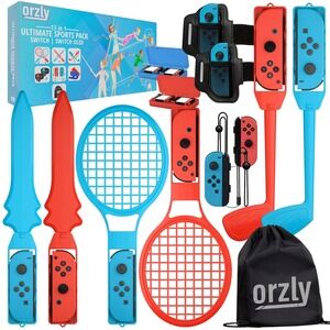 Orzly 13 in 1 Ultimate Sports Pack for Nintendo Switch